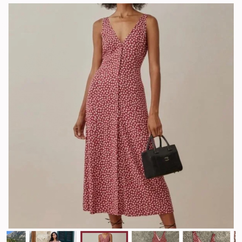 Reformation Midi Dress - Luke - Size 8 - NWOT